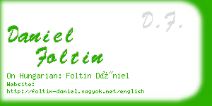 daniel foltin business card